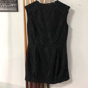 Aqua Lace Sleeveless Boatneck Dress